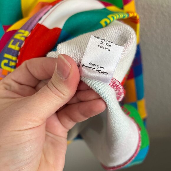 BruceGlen Happy Colorful Multicolor Logo Hoodie 2X Unisex - Picture 5 of 7